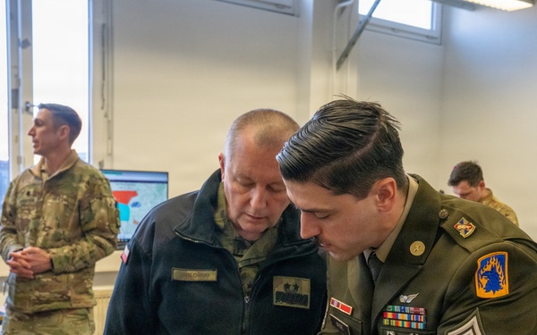 Strengthening NATO Ties: Polish Major General. Maciej Jabłoński Visits 12th CAB at Katterbach