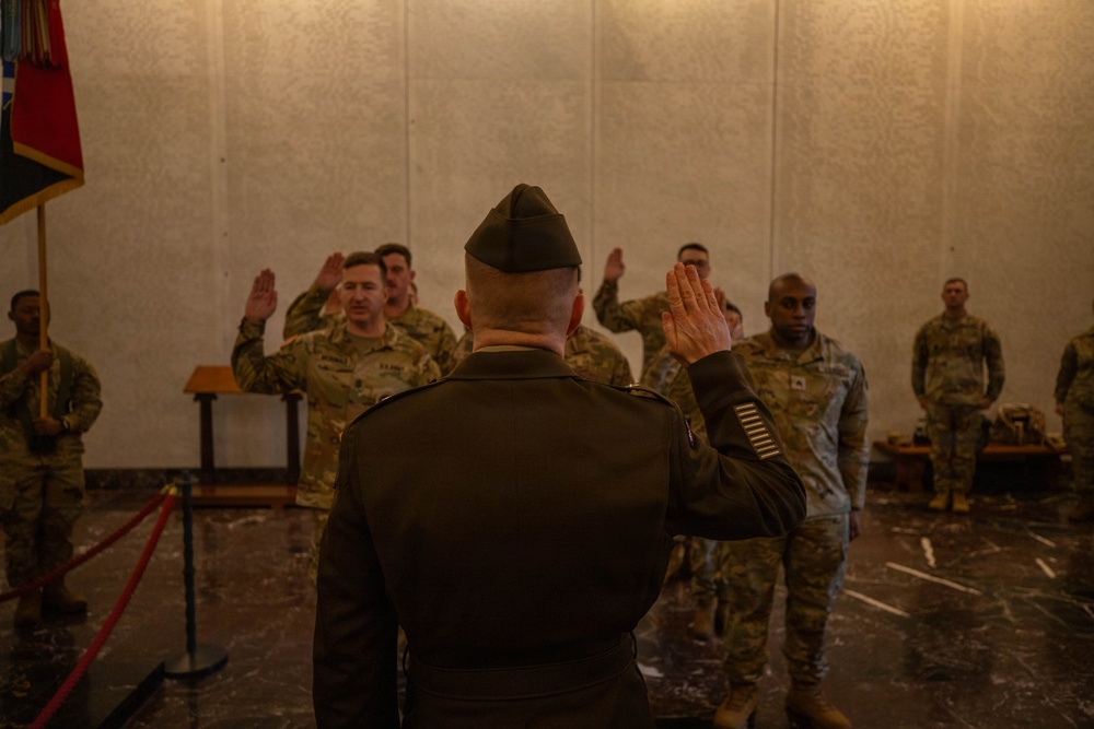 1st ID transports equipment supporting Forward Land Forces Expansion