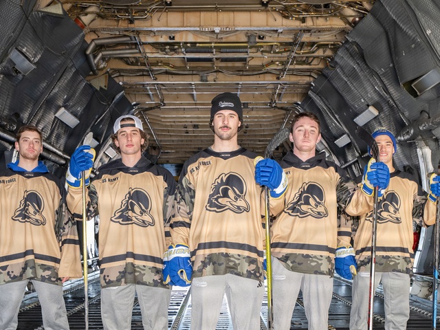 UD Blue Hens visit Dover AFB