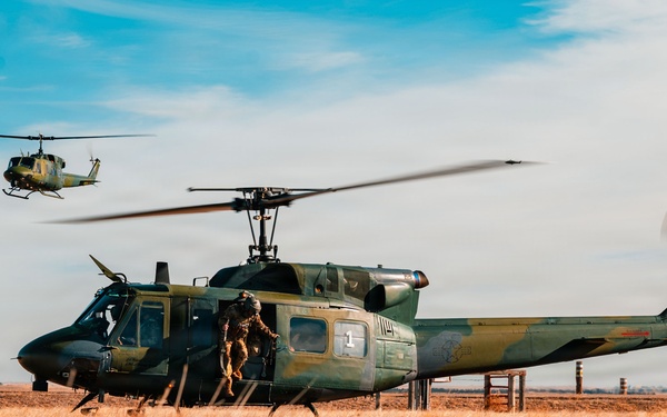 37th and 40th Helicopter Squadrons Conduct Flight Operations