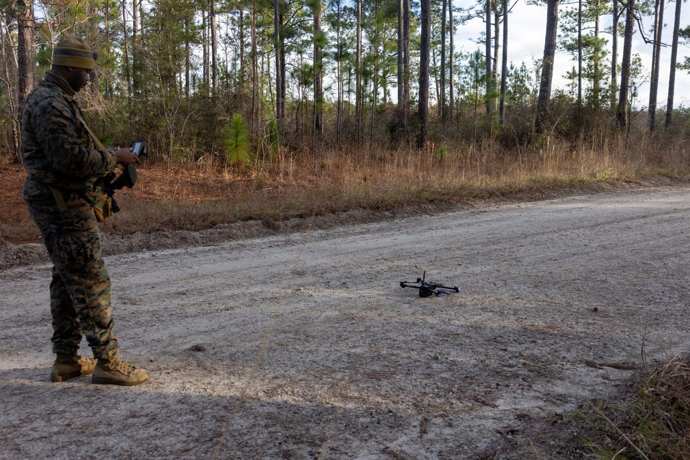 1st Battalion, 2nd Marine Regiment Conducts Live Fire Drone Attacks