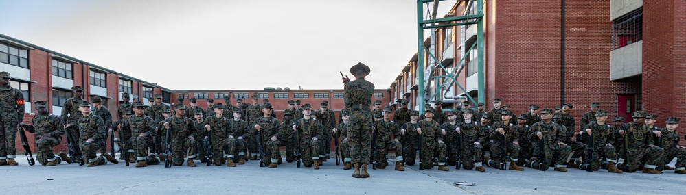 Bravo Company Close Order Drill