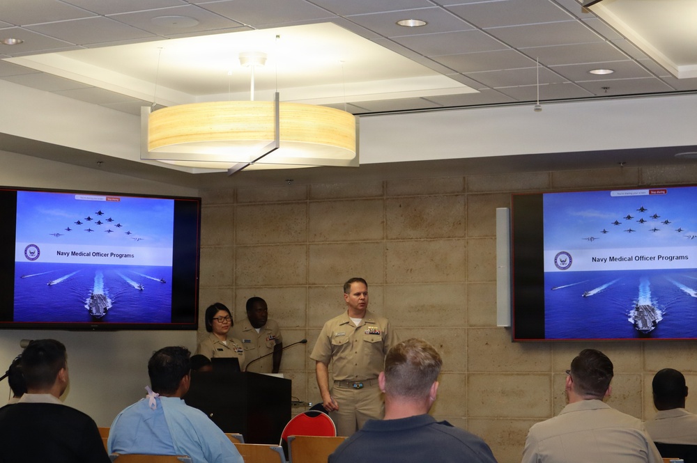 NMRTC Camp Pendleton leaders provide staff with Navy Medicine Commissioning Brief