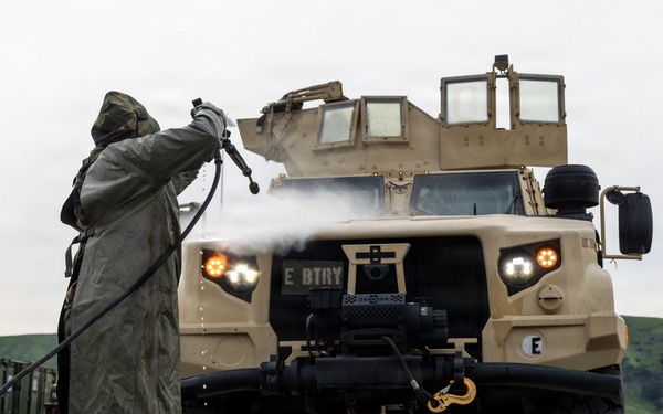 U.S. Marines with 1st Marine Division and 1st MLG conduct CBRN training