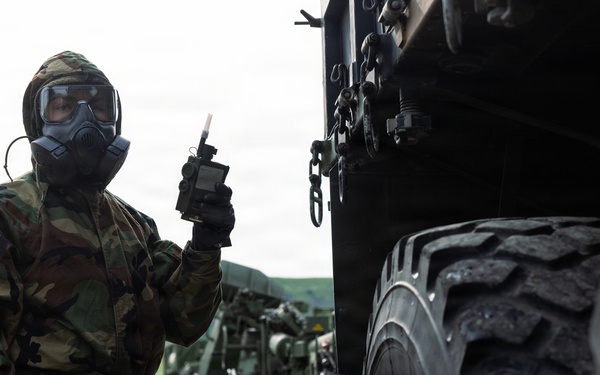 U.S. Marines with 1st Marine Division and 1st MLG conduct CBRN training
