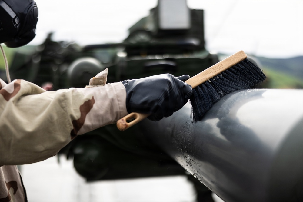 U.S. Marines with 1st Marine Division and 1st MLG conduct CBRN training