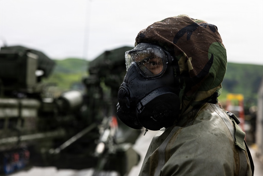 U.S. Marines with 1st Marine Division and 1st MLG conduct CBRN training