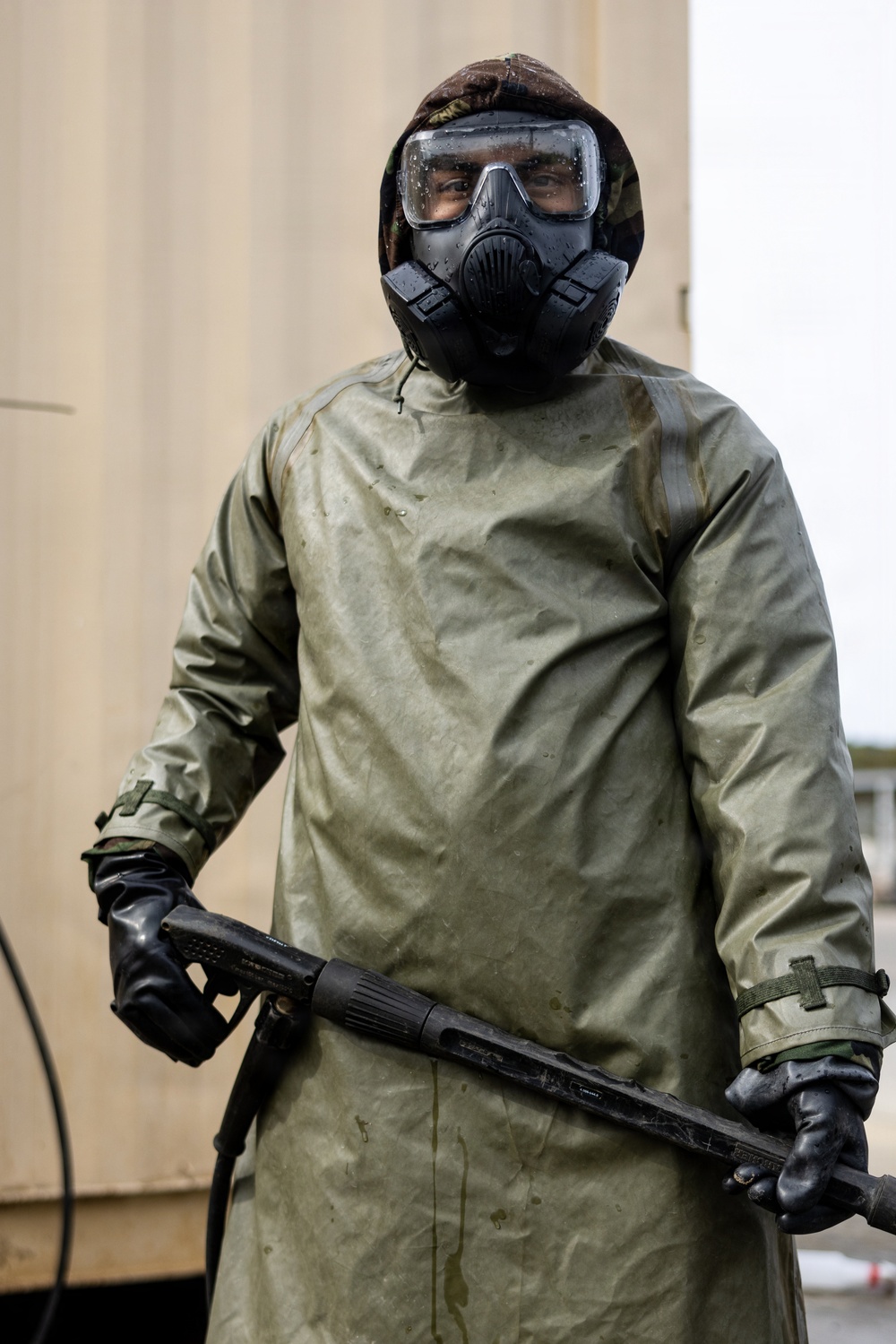 U.S. Marines with 1st Marine Division and 1st MLG conduct CBRN training