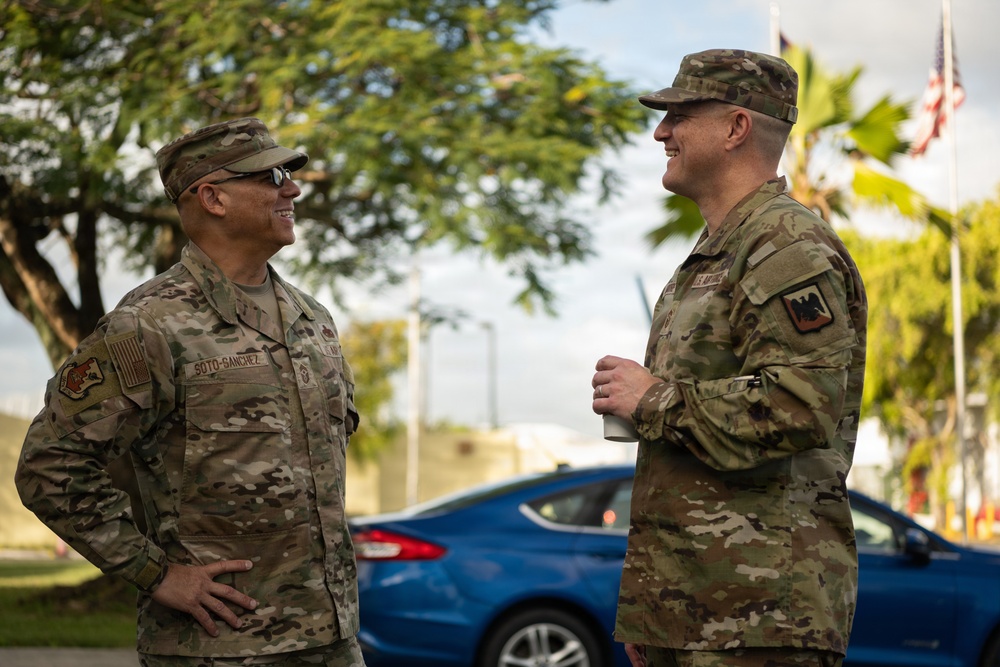 CMSgt. Moore, ANG Command Chief visits 156th Wing