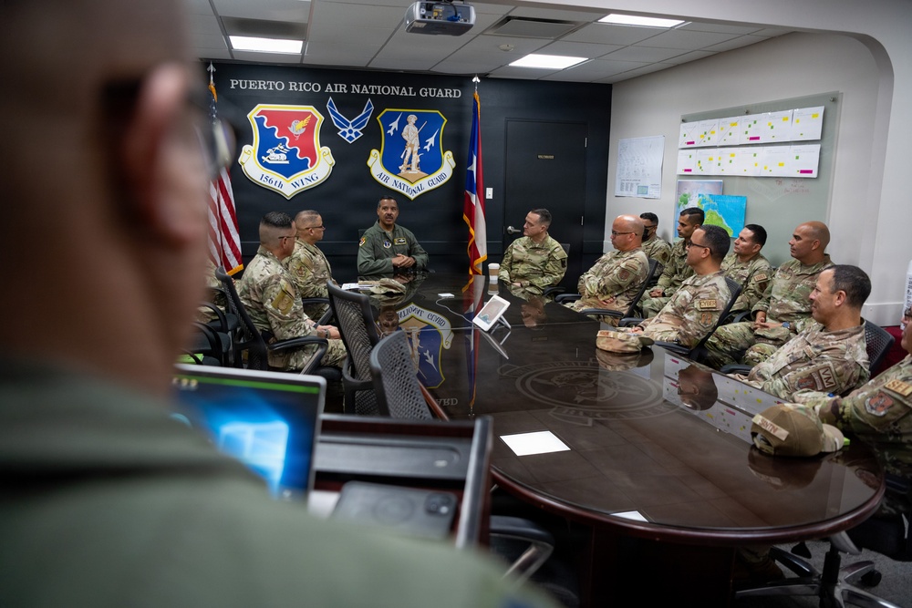 CMSgt. Moore, ANG Command Chief visits 156th Wing