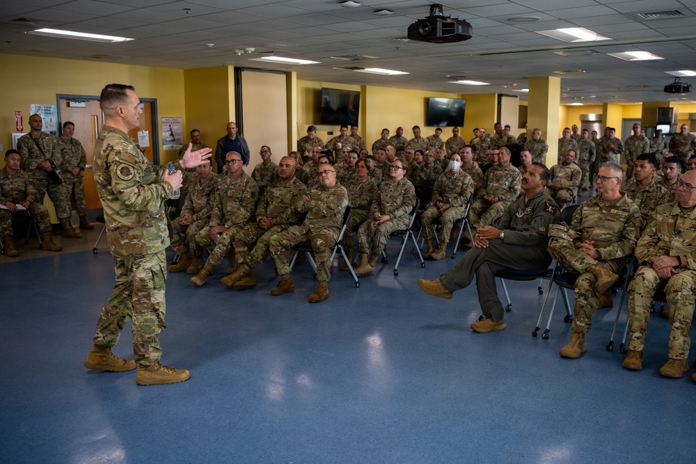 CMSgt. Moore, ANG Command Chief visits 156th Wing