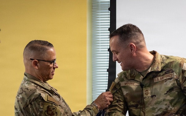 CMSgt. Moore, ANG Command Chief visits 156th Wing