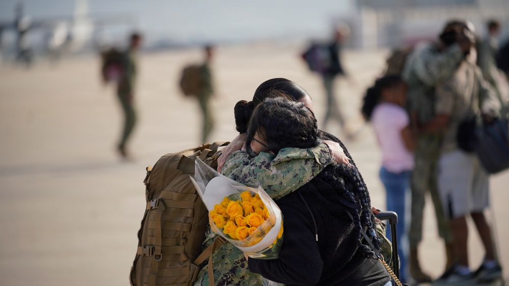 NMCB 4 Seabees Advance Party Comes Home