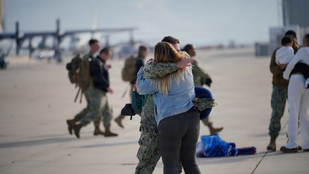 NMCB 4 Seabees Advance Party Comes Home