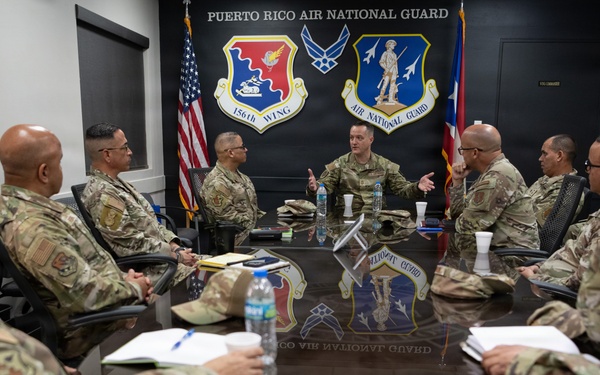 CMSgt Moore ANG Command Chief visits 156th Wing