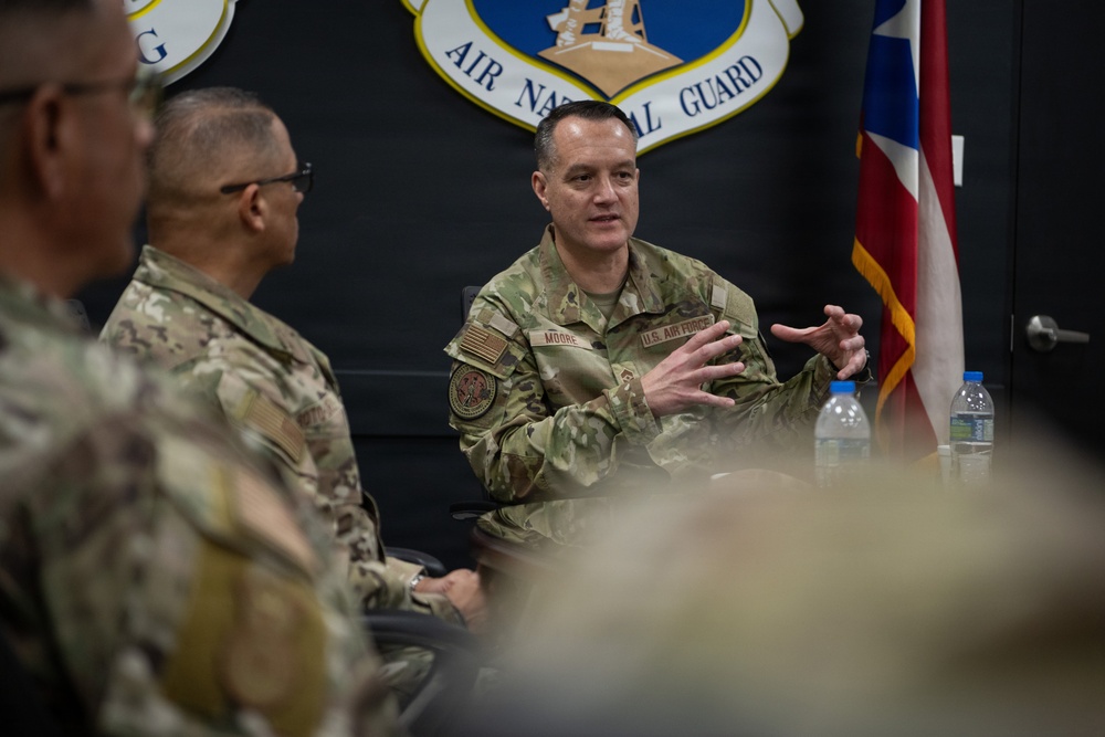 CMSgt Moore ANG Command Chief visits 156th Wing