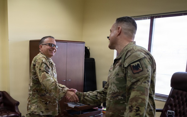 CMSgt Moore ANG Command Chief visits 156th Wing