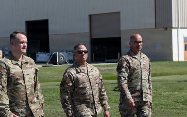 CMSgt Moore ANG Command Chief visits 156th Wing