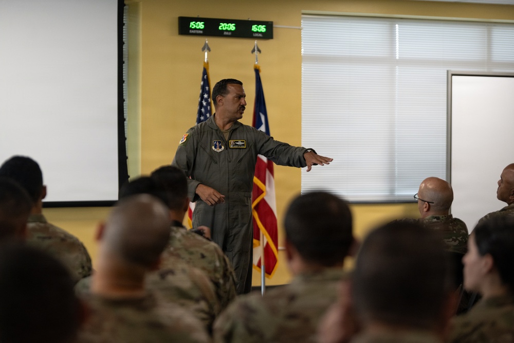 CMSgt Moore ANG Command Chief visits 156th Wing
