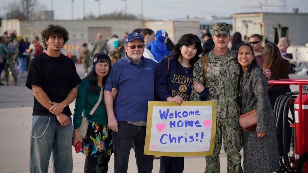 NMCB 4 Seabees Advance Party Comes Home