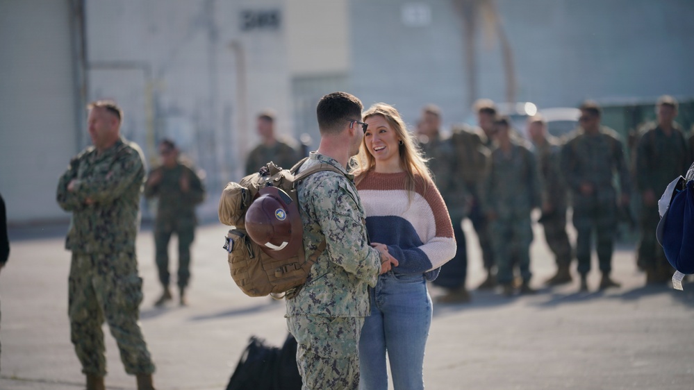 NMCB 4 Seabees Advance Party Comes Home