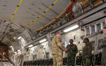 145th AW hosts SPP visit with Malawi and Zambia