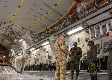 145th AW hosts SPP visit with Malawi and Zambia