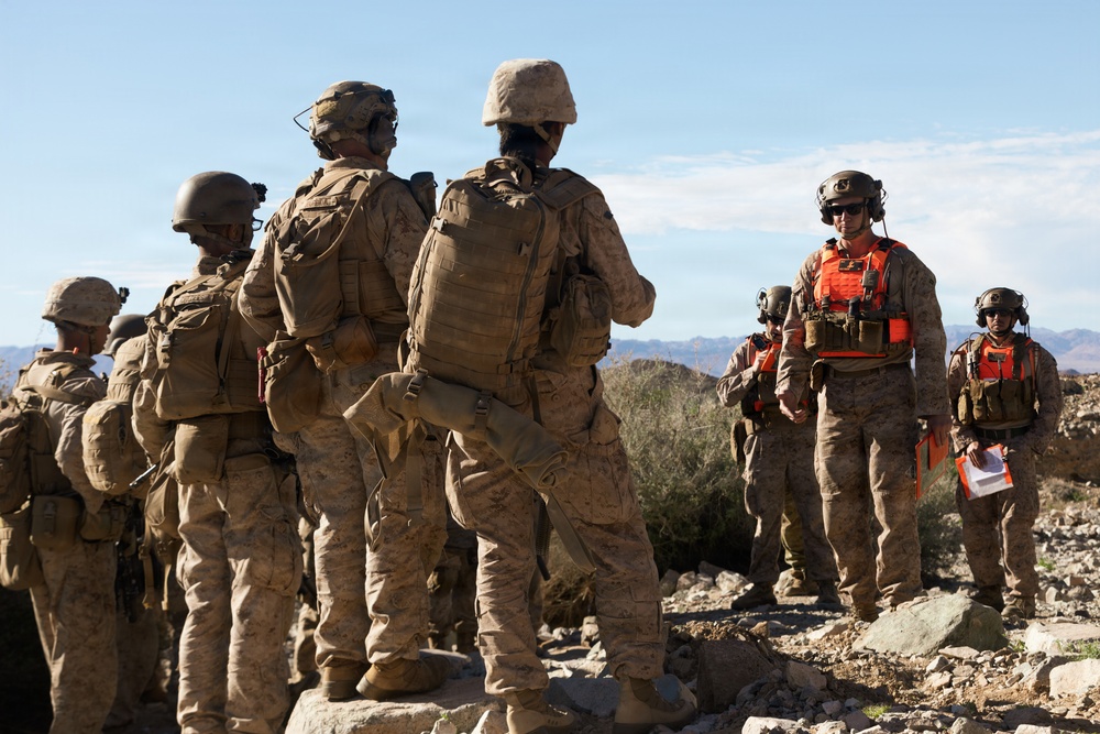 U.S. Marines with 3rd Bn, 7th Marines conduct platoon assault during SLTE