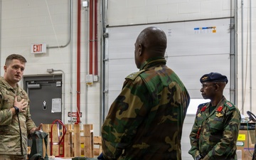 145th AW hosts SPP visit with Malawi and Zambia