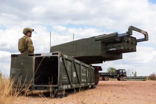Guided Multiple Launch Rocket System onto a HIMARS