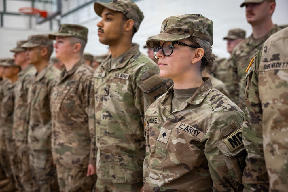 34th Military Police Company deployment ceremony