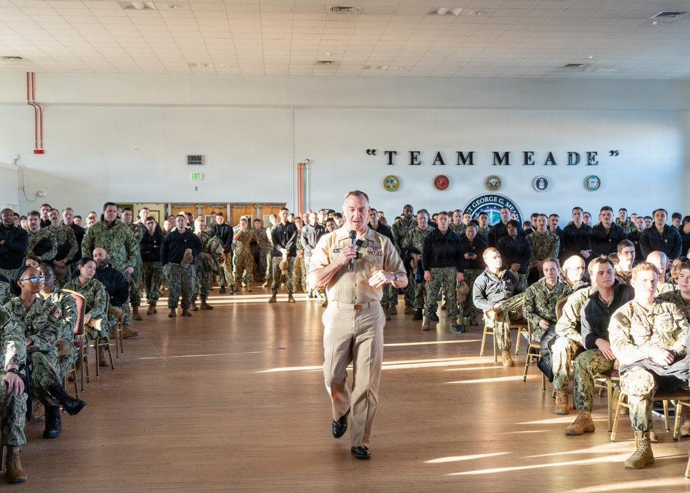 MCPON Visits Sailors at Fort George G. Meade Maryland
