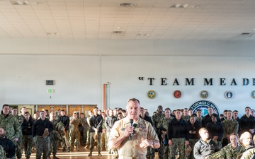 MCPON Visits Sailors at Fort George G. Meade Maryland