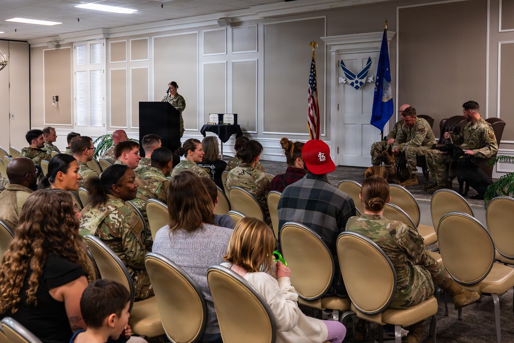 20 SFS Honors Retiring Military Working Dogs