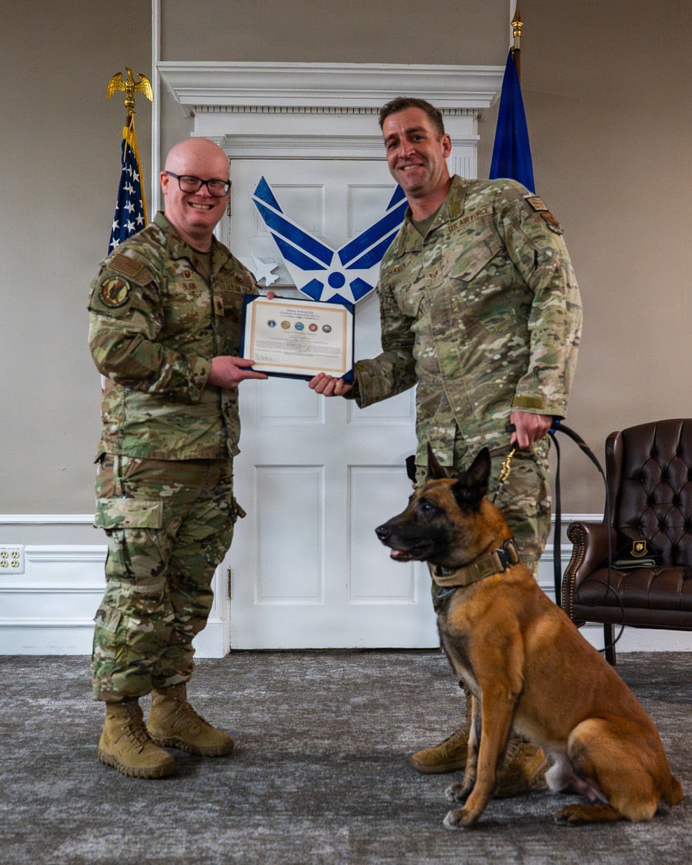 20 SFS Honors Retiring Military Working Dogs