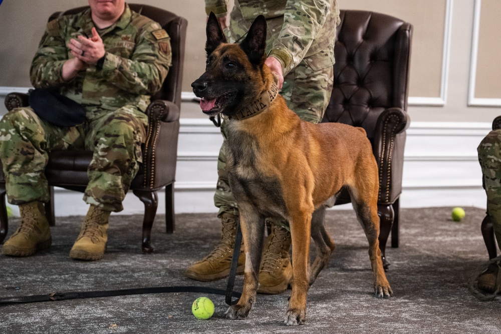 20 SFS Honors Retiring Military Working Dogs