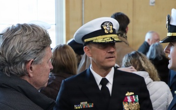 U.S. Navy Rear Admiral Robert Nowakowski, Deputy Commander, Naval Education and Training Command, visits Officer Training Command Newport (OTCN)