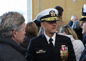 U.S. Navy Rear Admiral Robert Nowakowski, Deputy Commander, Naval Education and Training Command, visits Officer Training Command Newport (OTCN)