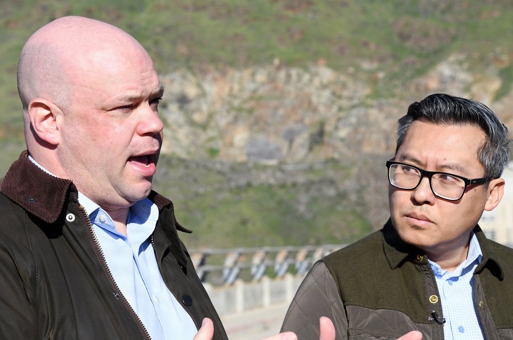 Assistant Secretary of the Army for Civil Works Adam Telle and Congressman Vince Fong (CA-20) tour Pine Flat Lake and Dam