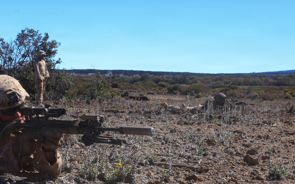 3rd LCT Marines conduct a squad attack rehearsal
