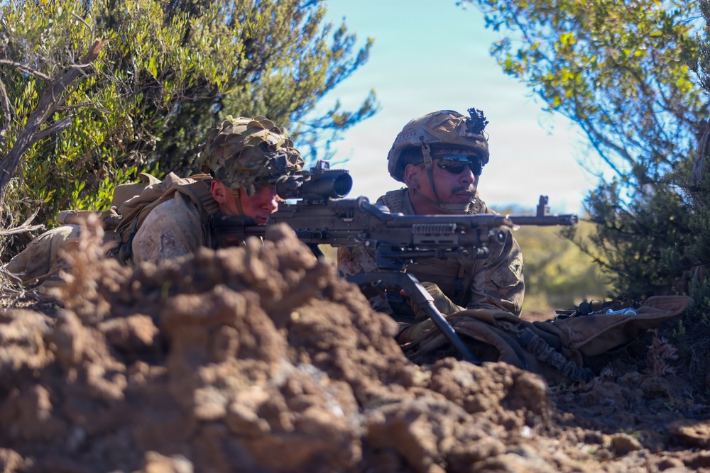 3rd LCT Marines conduct a squad attack rehearsal