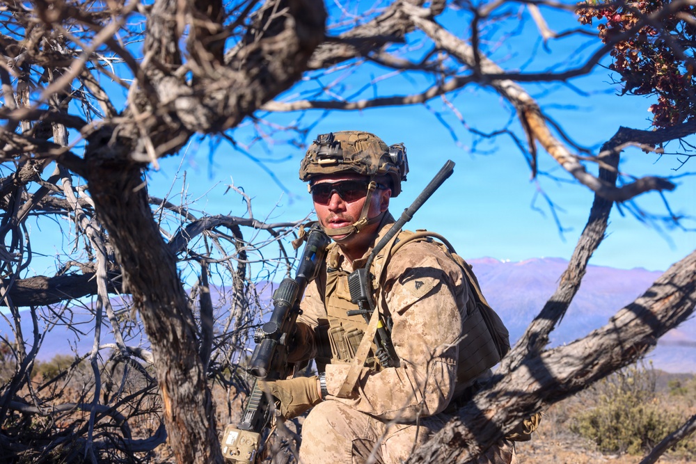 3rd LCT Marines conduct a squad attack rehearsal