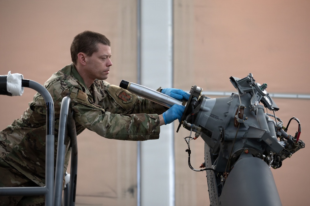 176th AMXS maintainers prep the AKANG’s newest HH-60W Jolly Green II