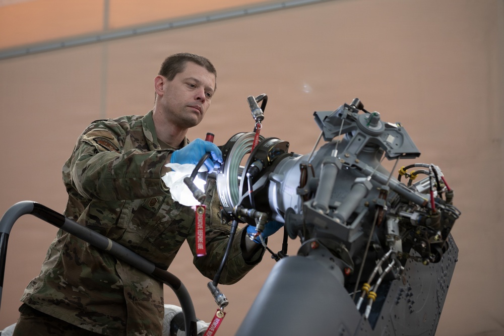 176th AMXS maintainers prep the AKANG’s newest HH-60W Jolly Green II