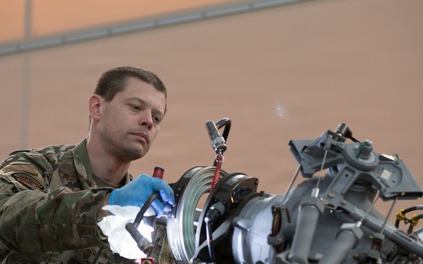 176th AMXS maintainers prep the AKANG’s newest HH-60W Jolly Green II