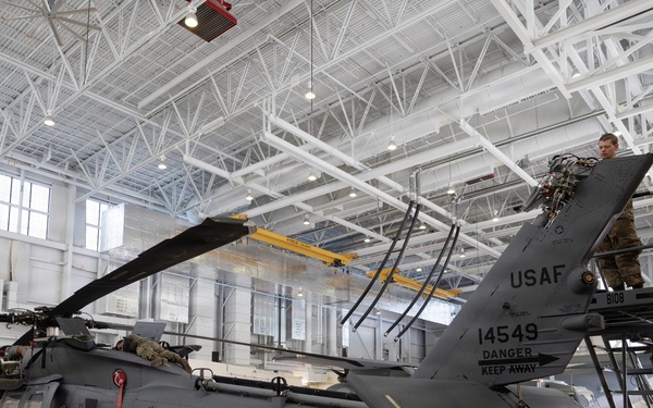 176th AMXS maintainers prep the AKANG’s newest HH-60W Jolly Green II