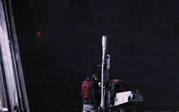 11th MEU Marines, Sailors and Contractors Conduct V-BAT Flight Aboard USS Portland