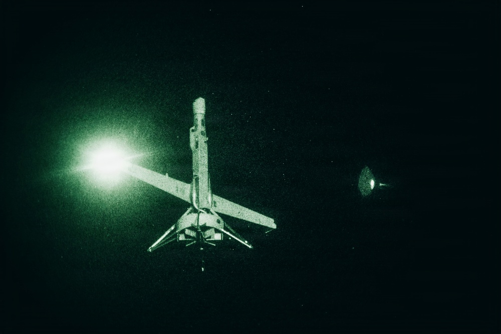 11th MEU Marines, Sailors and Contractors Conduct V-BAT Flight Aboard USS Portland