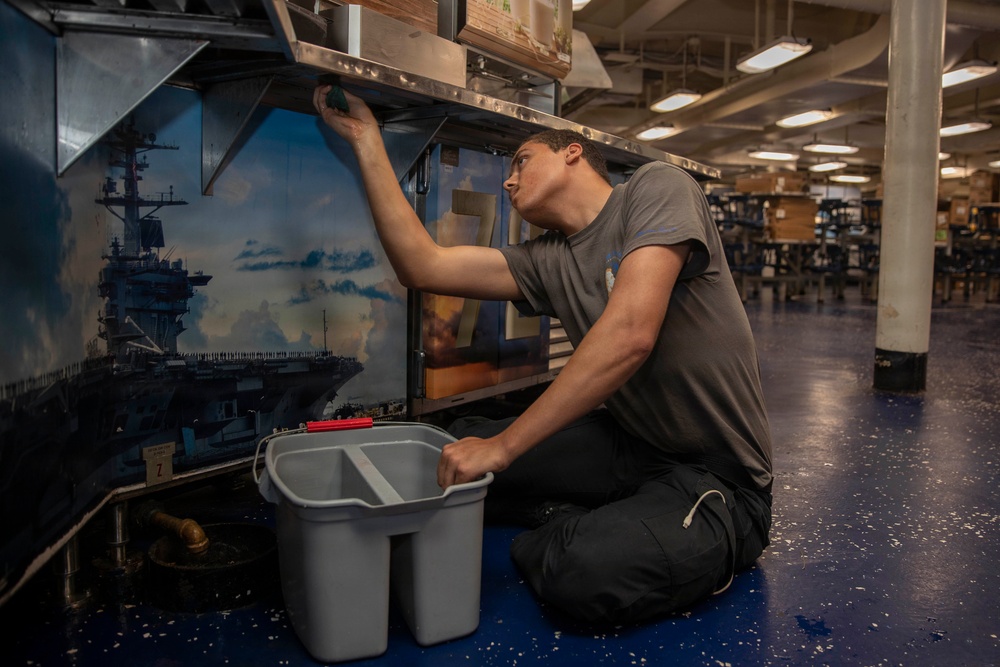 Abraham Lincoln conducts routine operations