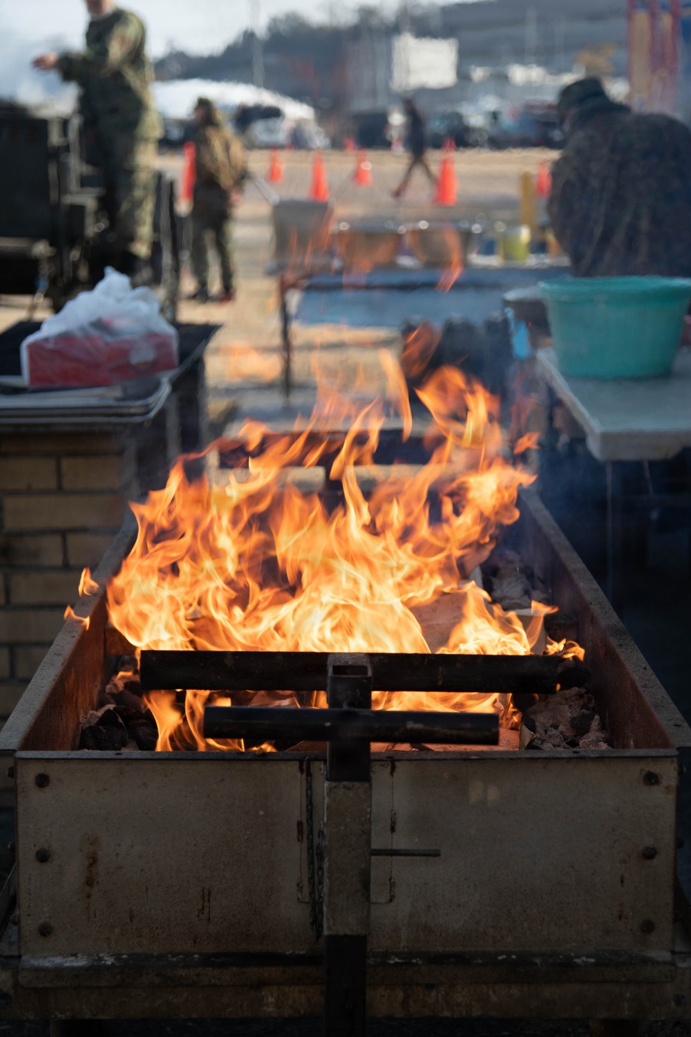 MCAS Iwakuni Service Members and Japan Ground Self-Defense Force Members Operate a Field Kitchen during Bilateral Exercise Nankai Rescue 2026